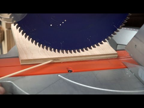 Better Cuts at a Sliding Miter Saw - #WoodworkingQuickTip