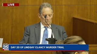 WATCH LIVE: Day 20 of Lindsay Clancy murder trial.