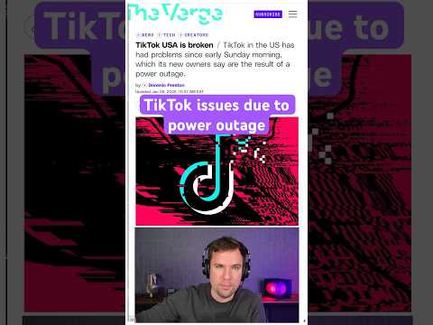 TikTok blames its US problems on a power outage. #Vergecast