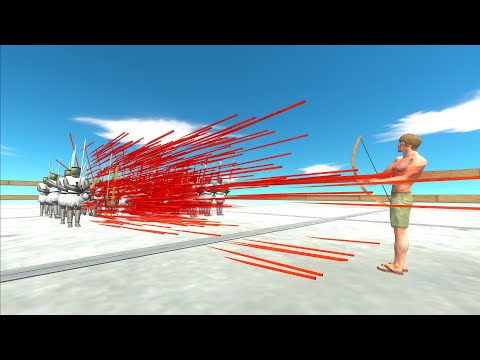 GOD ARCHER 1x VS 50x HUMANS | ANIMAL REVOLT BATTLE SIMULATOR