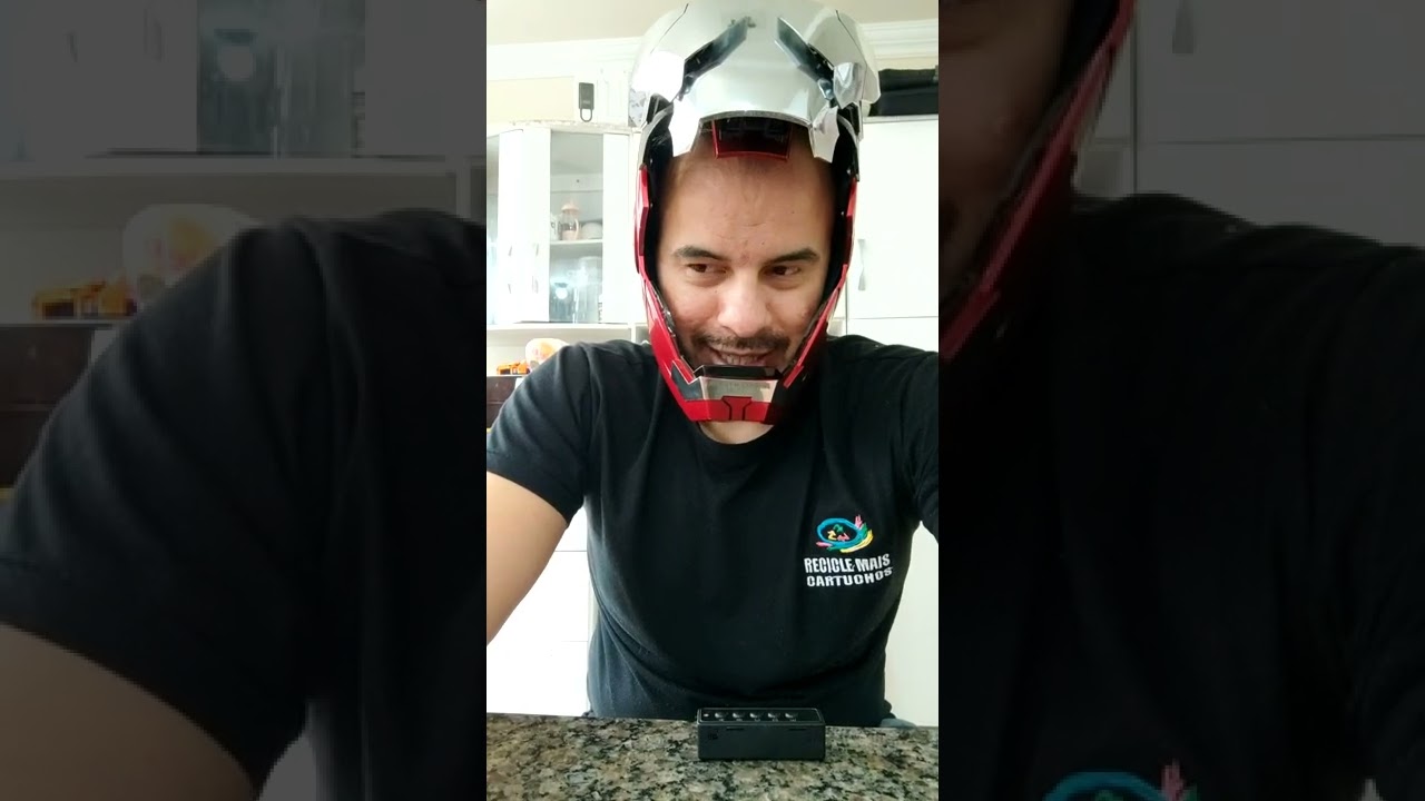 CHEGOU MINHA MÁSCARA DO HOMEM DE FERRO DO ALIEXPRESS #ironman #helmet