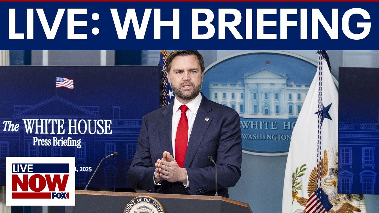 LIVE: VP Vance holds White House press briefing amid Iran war & Cuba tensions 1PM ET