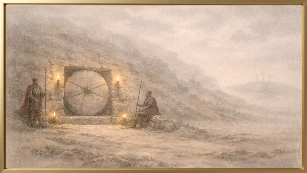 Christian TV Art 4K | Guards at the Tomb | Holy Week Oil Painting Screensaver