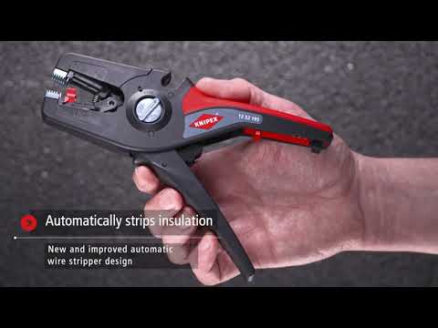 Replės laidų nuizoliavimui KNIPEX PreciStrip 16 video