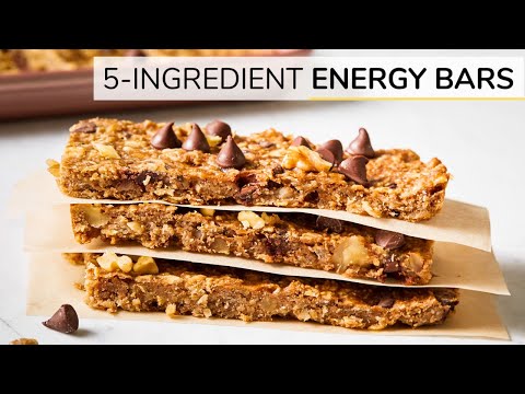 ENERGY BARS  |  easy, healthy 5-ingredient recipe