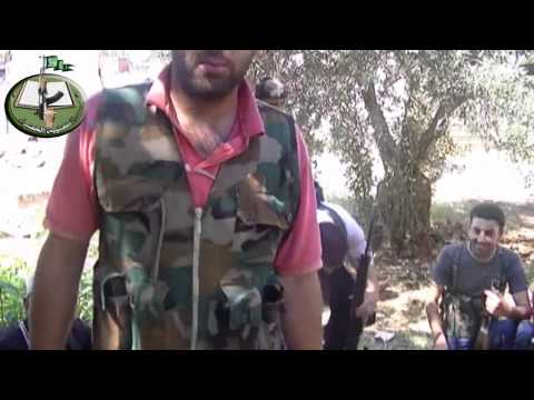 لقاء مع عناصر كتيبة الخضراء المرابطين في الجبهات في منطقة الحولة في ريف حمص