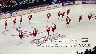 Team Passion 🇭🇺 SP - World Synchro 2025 - Synchronized skating