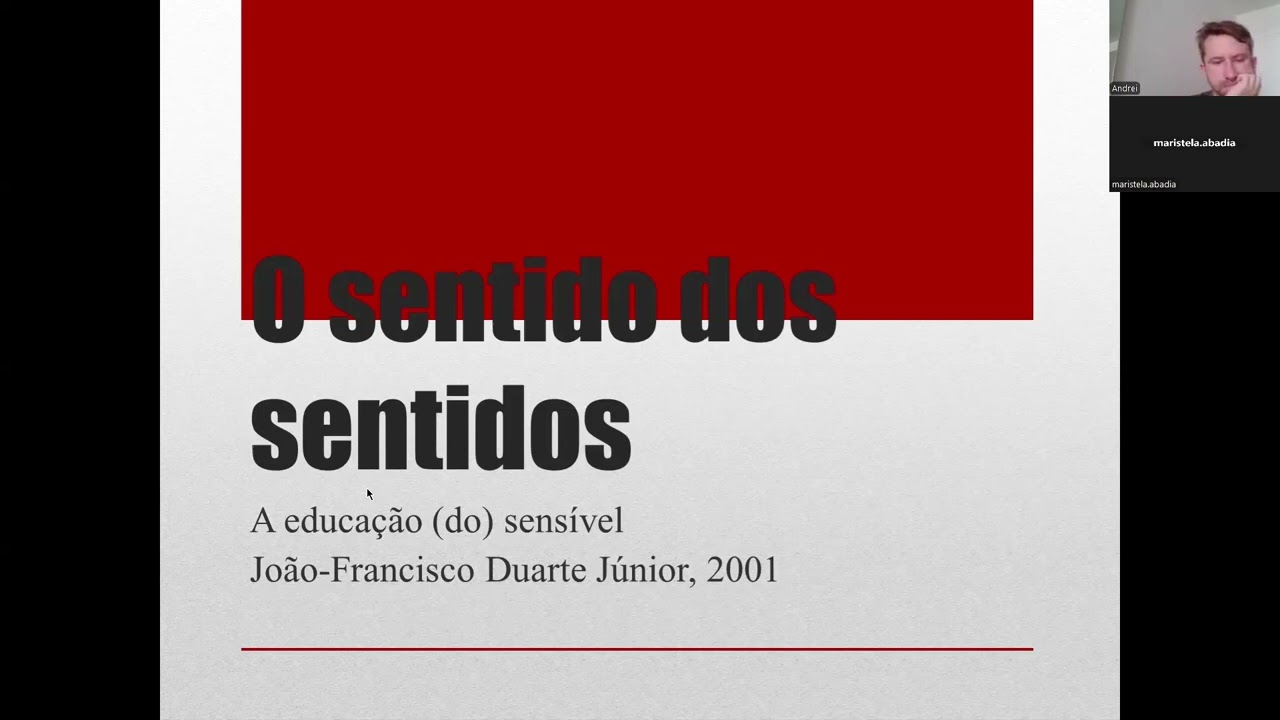 Aula 3 (19/11/24) - Seminário de Formação Continuada - "Fundamentos dos Saberes Sensíveis"