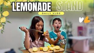 Our Kids Started a Lemonade Stand! 🍋 Money Lessons & Business Fun | Family Vlog Must Watch!