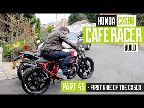 Honda CX500 Cafe Racer Build 45 - First ride of the CX500 & rev counter fix