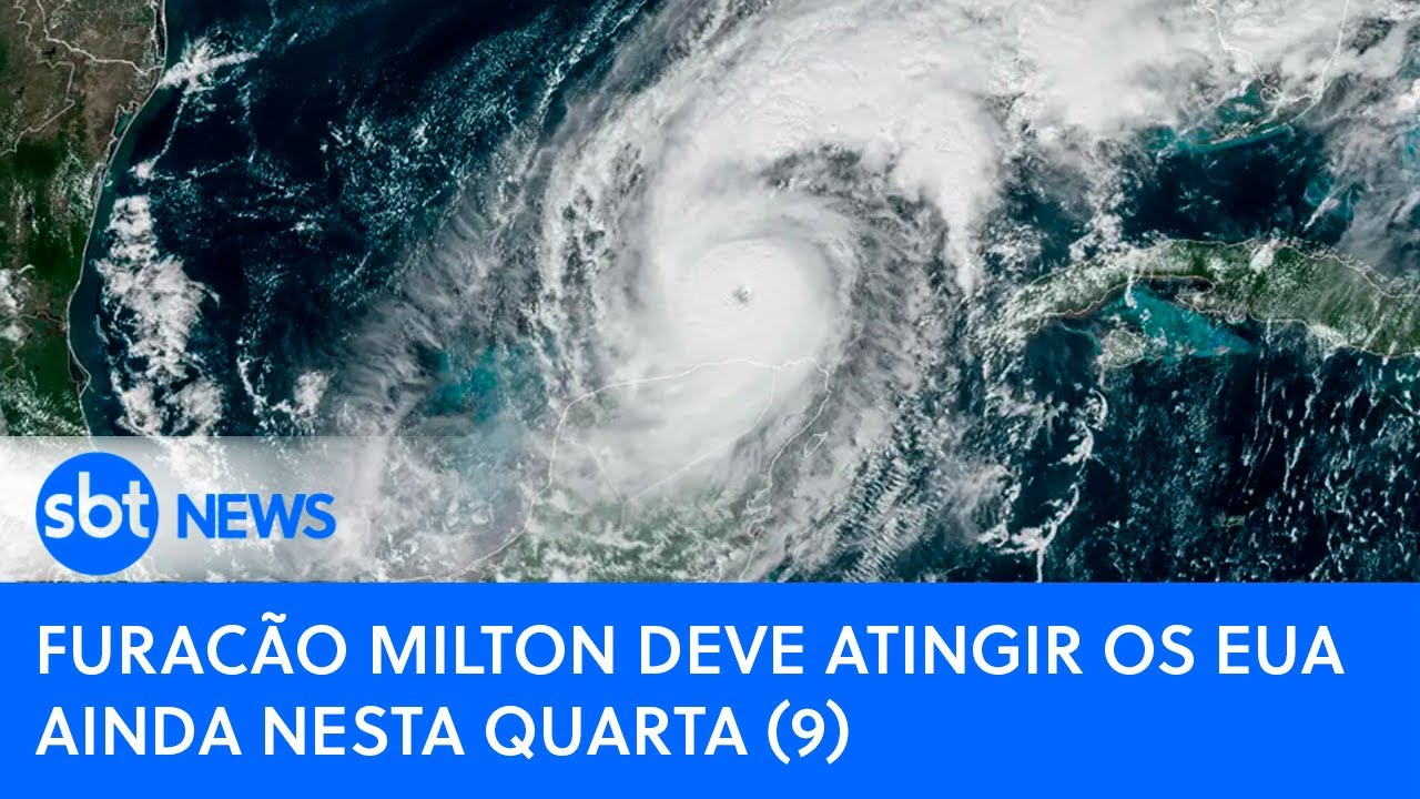 Furacão Milton deve atingir os EUA ainda nesta quarta (9) | SBT News