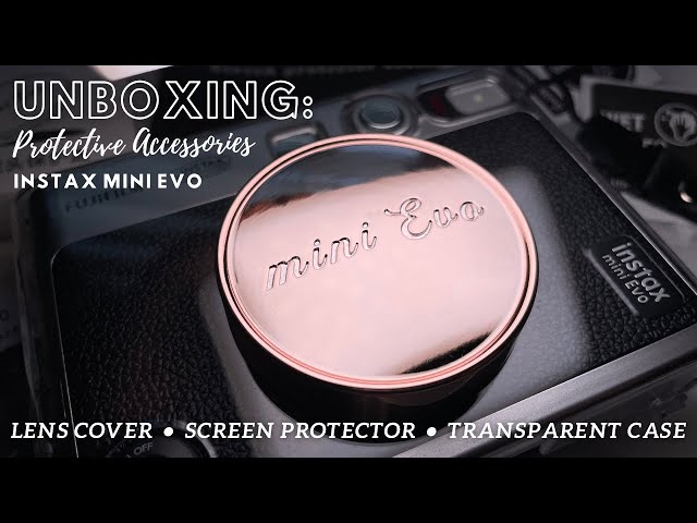 Vídeo relacionado con HIYQIN Funda Transparente y Accesorios para Fujifilm Instax Mini EVO, Estuche para Instax Mini EVO, Tapa de Lente, Protector de Pantalla, Marcos Magnéticos y Pegatinas