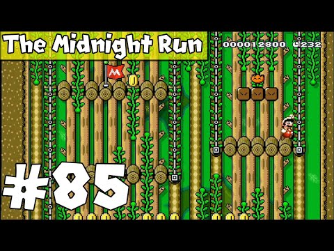 Mario Maker: The Midnight Run #85 -  W3-1 Boombud Forest