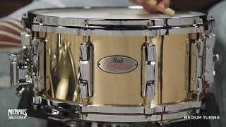 Video thumbnail for Pearl 14x6.5 Reference Brass Snare Drum (RFB-1465) by Memphis Drum Shop