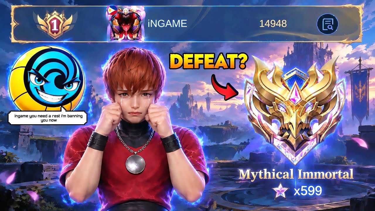 WTF!! GLOBAL 1 DYRROTH 14K MMR - 599 STAR LAST GAME… MOONTON BANNED ME 💀 VICTORY OR DEFEAT? 