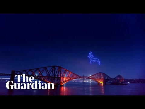 Drone swarms illuminate Scottish skies as part of Hogmanay festival