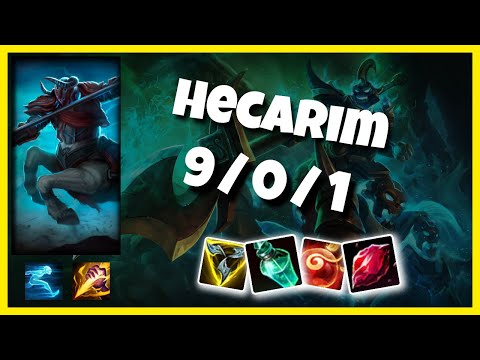 Hecarim vs Graves KOREAN Challenger JUNGLE (9/0/1) Gameplay Replay - Patch 10.23