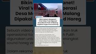 Truk Koperasi Desa Merah Putih Malah Angkut Sound Horeg di Malang, Jadi Sorotan Warganet