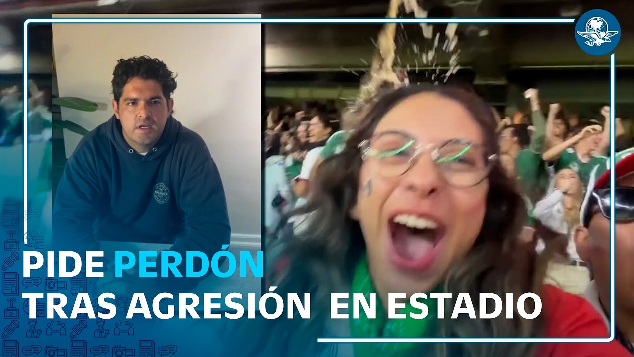 Hombre que lanzó una cerveza a influencer en el México vs Chequia ofrece disculpas