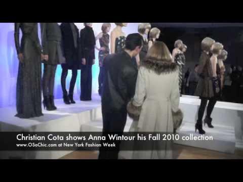 Spotted: Anna Wintour at Christian Cota during Fashion Week