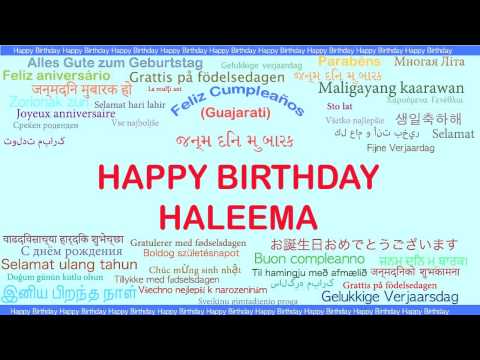 Haleema   Languages Idiomas - Happy Birthday