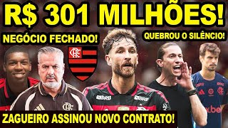 301 MILHÕES! FLAMENGO FECHA EXCELENTE NEGÓCIO! CONMEBOL BATEU O MARTELO! PULGAR FORA DA SELEÇÃO! E+
