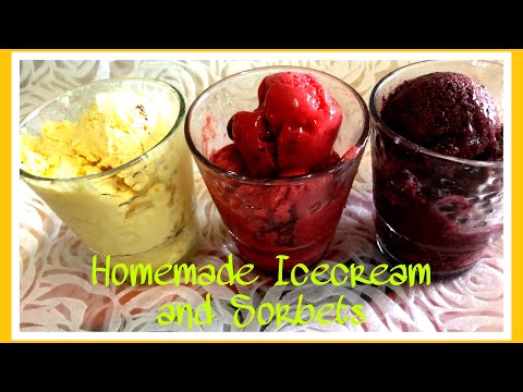 HOW TO MAKE 3 FLAVORS OF HOMEMADE ICE CREAM AND SORBETS | Yum TV RECIPE
