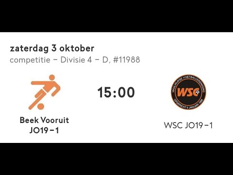 Samenvatting Beek Vooruit JO19-1 tegen  WSC JO19-1