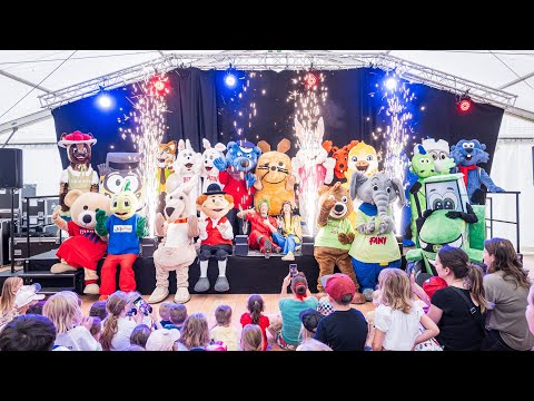 Großes Maskottchen-Treffen im Ravensburger Spieleland