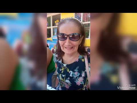 karaoke junto a la fuente del patio( feliz cumple may)