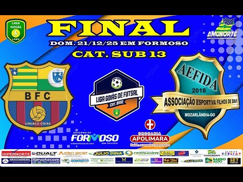 LIGAGOIAS CATEG. BASE 2025 - FINAL - BARCELONA URUAÇU X AEFIDA MOZARLÂNDIA