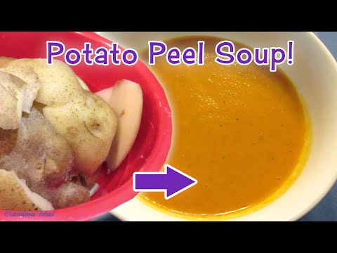 Depression Era Recipe: Potato Peel Soup 🥣   Low Budget Meal 💰  Poor Man's Soup