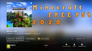 NEW ! How to get Minecraft PS4 FREE 2020!!!