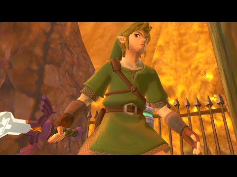 Zelda Skyward Sword HD - 100% Walkthrough Part 41 No Commentary Gameplay Eldin Volcano Bokoblin Base