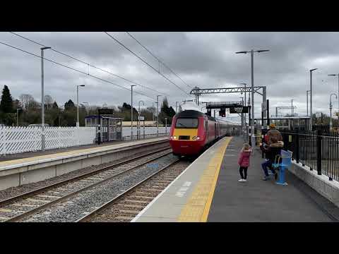 EMR 43238 "Flying Tomato" & 43320 at Kettering Station - 29 March 2021.