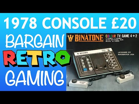1978 Retro Console Binatone TV Master 4 + 2 cheap vintage collectable