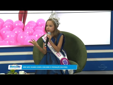 Mini Miss Yasmin Gomes concorre a premiação nacional 11 03 2023
