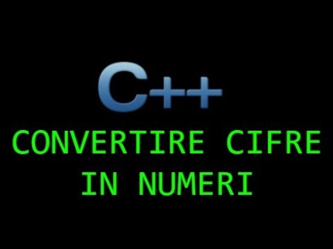 Tutorial C++ - Lezione 18 - Convertire un vettore di caratteri in un numero