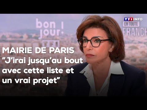 Mairie de Paris : "J’irai jusqu’au bout avec cette liste et un vrai projet" - R.Dati｜TF1 INFO