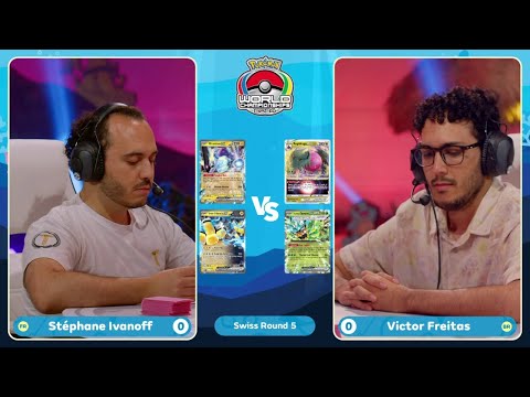 TCG Stépane Ivanoff Vs Victor Freitas 2024 Pokémon World Championships Swiss R5 Day1