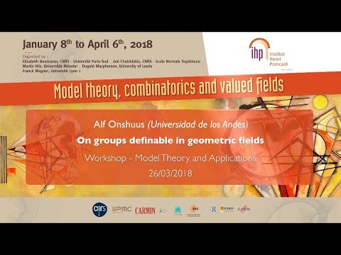 On groups definable in geometric fields