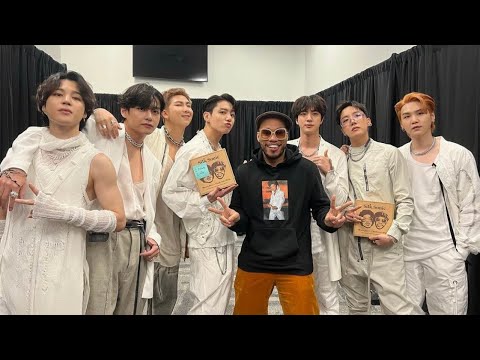 211127 BTS CONCERT with Anderson Paak singing 'Leave thd door open" | TAEHYUNG SO CUTE