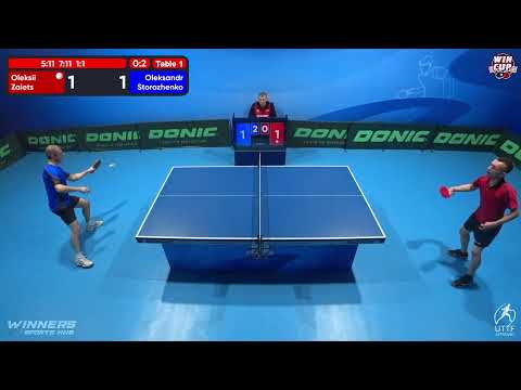 09:00 Oleksii Zaiets  0-3 Oleksandr Storozhenko West 1 WIN CUP 04.11.2022 | TABLE TENNIS WINCUP