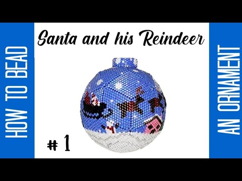 Anleitung zum Basteln einer Weihnachtsmann- und Rentier-Weihnachtsbaumkugel – Teil 1 – Schnee auf...