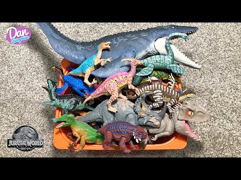 50 INCREDIBLE JURASSIC WORLD DINOSAURS Toys IN A BOX! Indoraptor, Indominus Rex