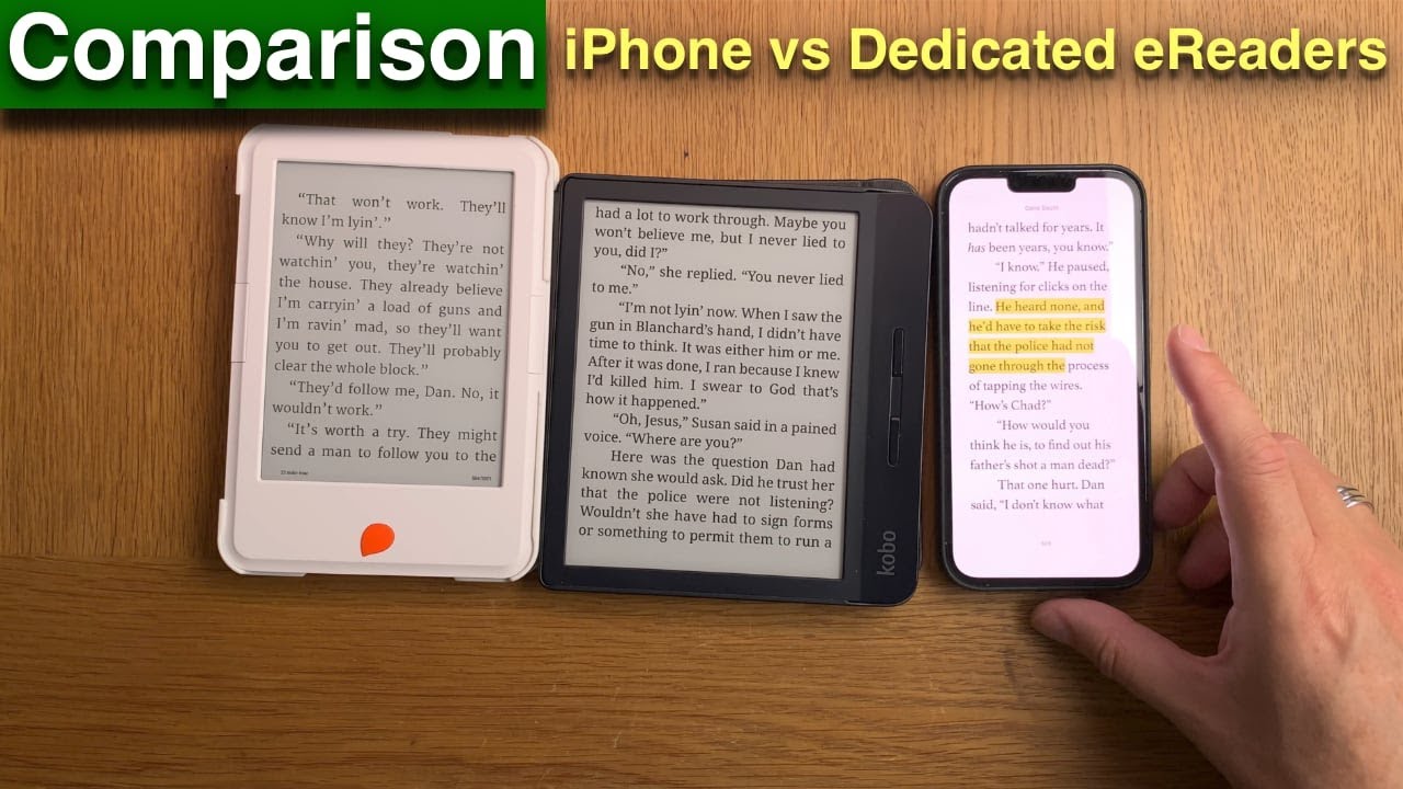 Using the iPhone as an eBook Reader (e-Reader) - a comparison with dedicated e-ink eReaders