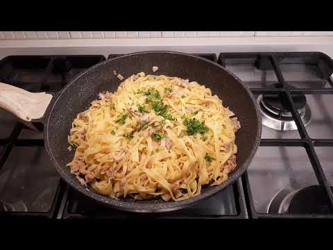 tagliatelle with tuna and lemon