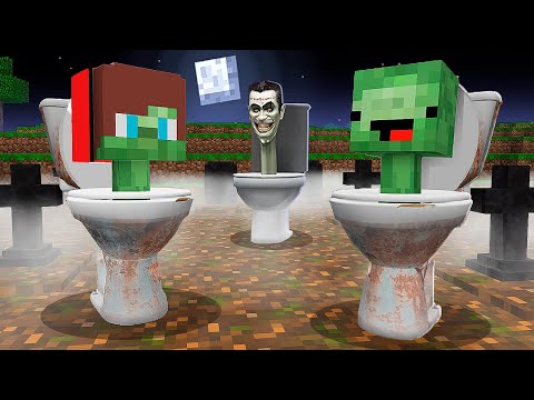 JJ and Mikey Became SKIBIDI TOILET ZOMBIE in Minecraft - Maizen
