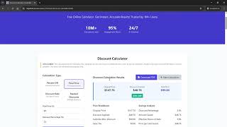 Discount Calculator | Calculate Percentage Off in 3 Minutes