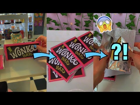 UNBOXING WONKA BARS TRYING TO FIND A GOLDEN TICKET!!😱🍫*ASMR* #Shorts